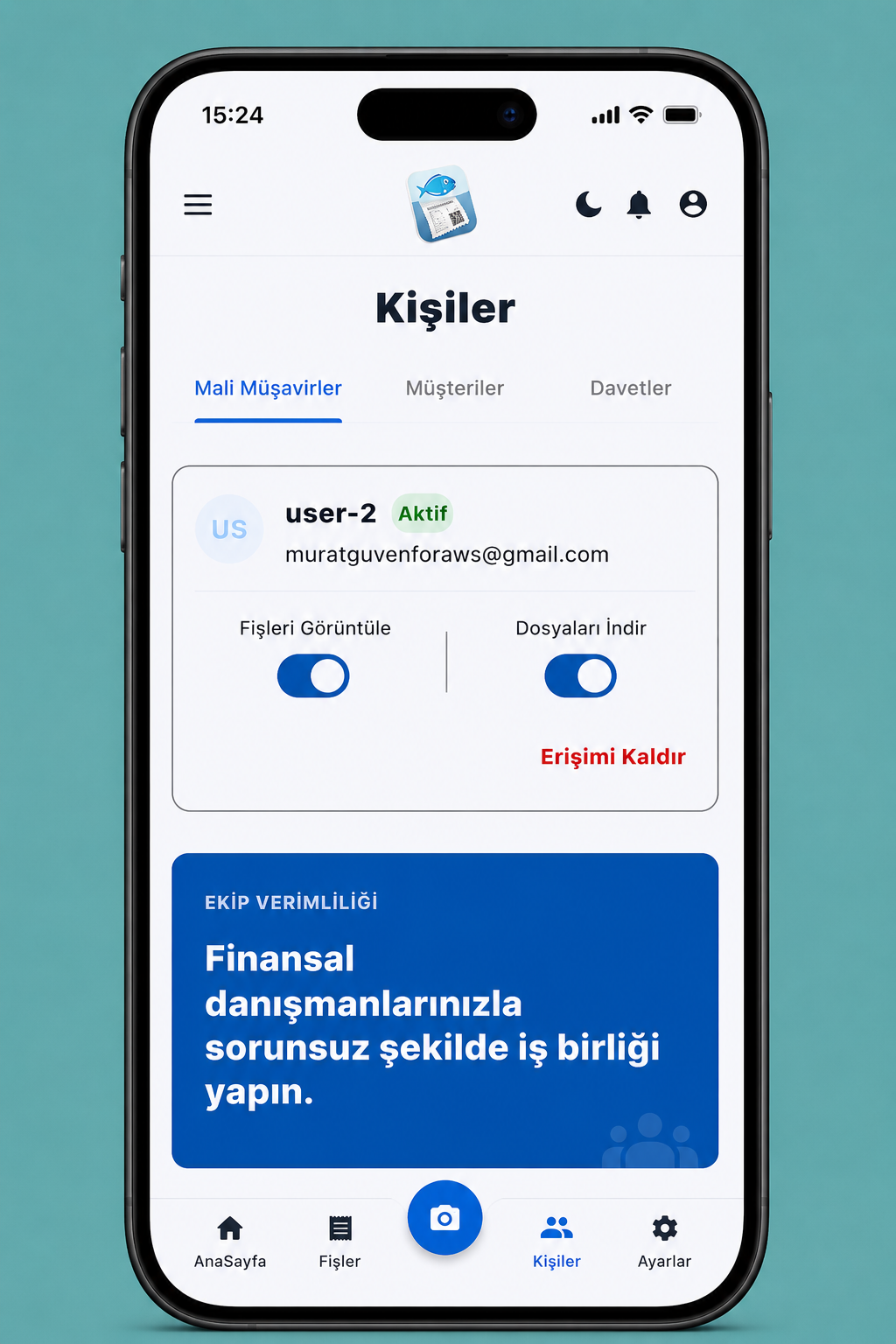 Finansal Danışman Müşteri Görünümü